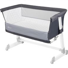Приставне ліжечко Lionelo Theo Dark Grey